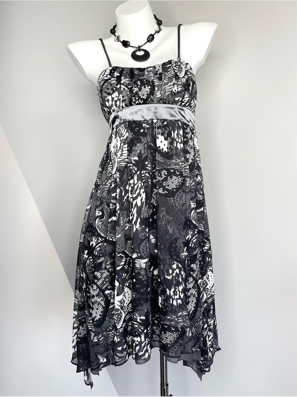 Y2K Vintage Animal Print Tie WaistDress